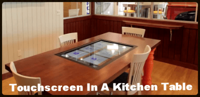 Interactive Touchscreen in Kitchen Table - Rabobank