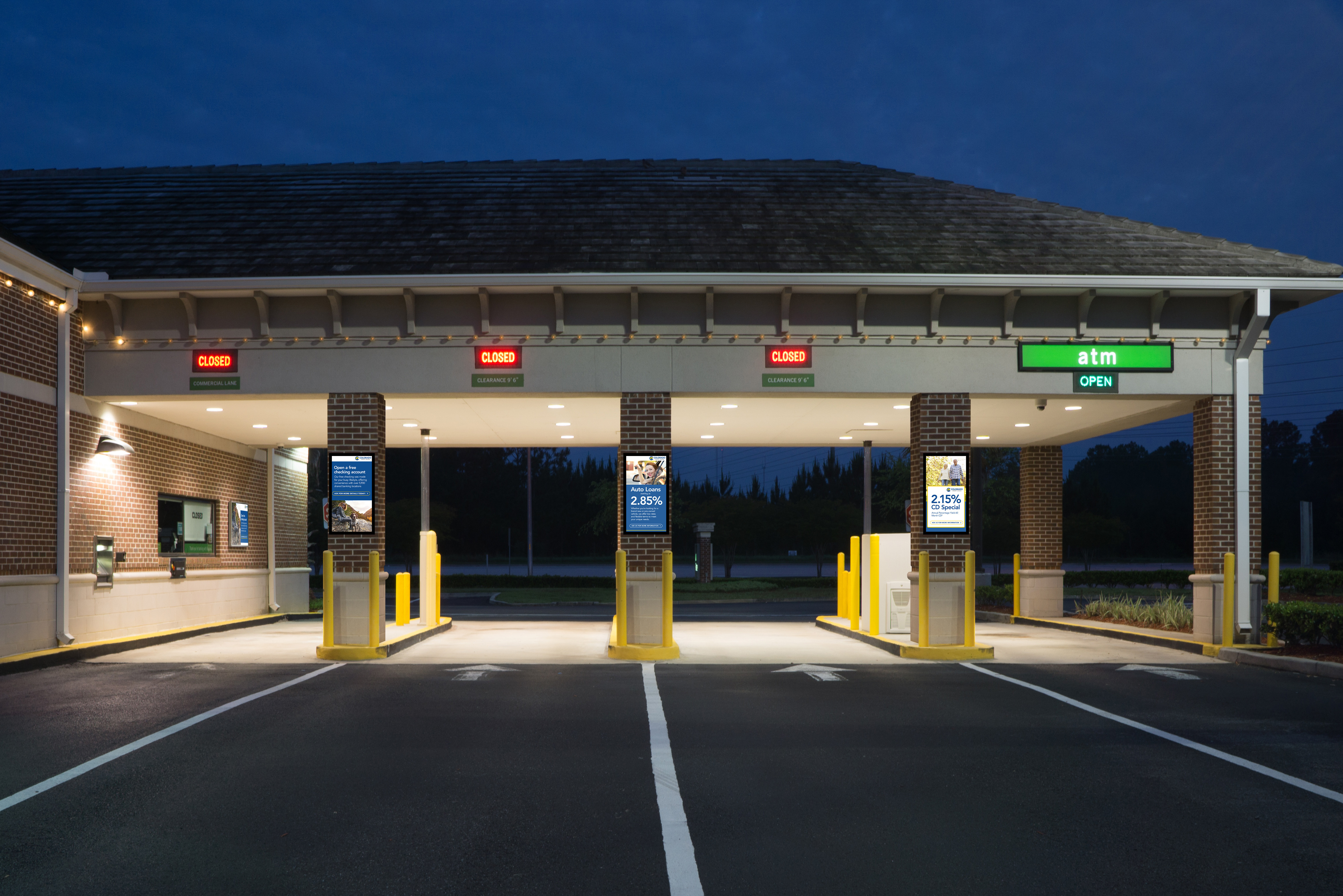 Digital Signage at Drive-Thru Installed by DBSI