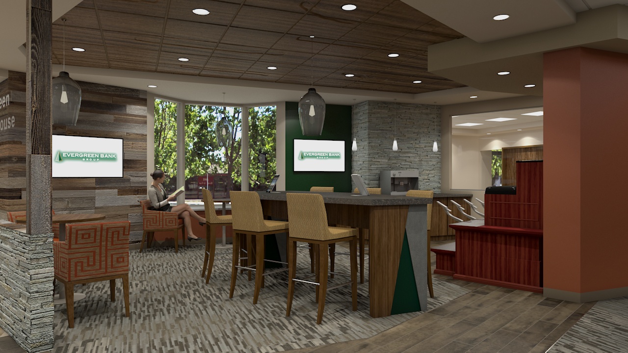 Strategic WOW Moments Sure to Impress at New Evergreen Bank Branch